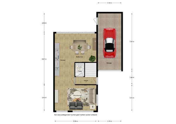 Floorplan - Jhr. De Brauwstraat 2C, 4503 AW Groede